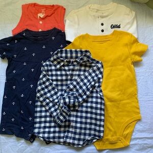 Toddler boy onesie lot